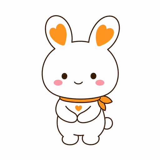 診断を案内する、ききうさファミリーのみみ